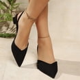 thumbnail image 4 of Willtoo Pointed Toe Mule Sandals for Women, High Heel Slippers for Office, Spring Casual Sandal, 4 of 7