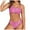 Red, variant on Women & Teen Girl's Bikini Sets Leopard Backless Cut Out Two Piece Bathing Suit Swimwear (Blue, S)