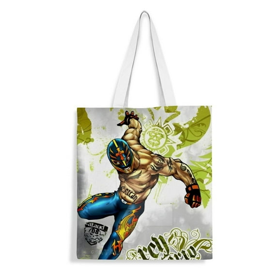 Rey Mysterio handbag 13.8×15.8 inches made of canvas material durable and stylish showcasing personal style