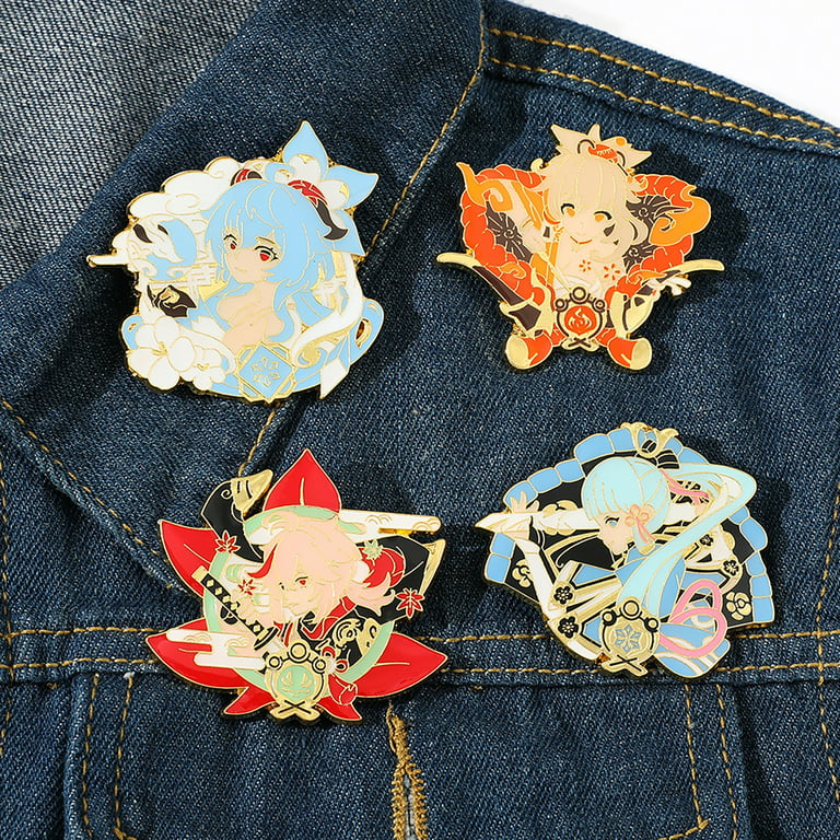 ZILEFSILK 5PCS Anime Demon Slayer Cute Enamel Pin Figure For Backpack  Jackets Hat Metal Lapel Badges Pins Characters Aesthetic Brooch For Girls  Women