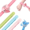 thumbnail image 2 of Cartoon Student Kids Watch Shaped Rechargeable 3 Speed Ruler Travel Cooling Fan, 2 of 10