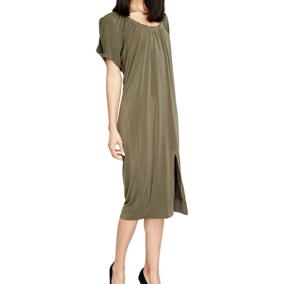 Rachel Roy Womens Caftan Shift Dress, Green, Medium