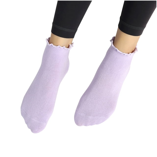 cfhntfmh Ruffle Ankle Socks for Women Casual Cute Socks Soft Cotton Socks Low Cut Crew Ruffle Socks