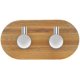 thumbnail image 2 of Adhesive Hook, Wall Hooks For Bathroom Towel Holder Hooks Kitchen Bedroom Stick Hook, Bamboo And Stainless Steel, 2 of 3