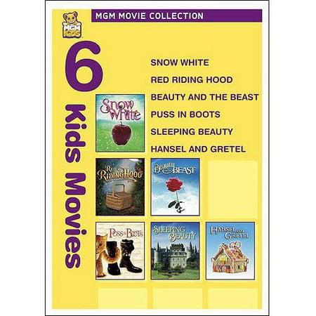 6 Kids Movies: Snow White / Red Riding Hood / Beauty And The Beast / Puss In Boots / Sleeping Beauty / Hansel And Gretel (Widescreen)