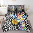 thumbnail image 1 of YST Rainbow Giraffe Comforter Set, 7-Piece, Cute Animal Theme, Full, 1 of 4