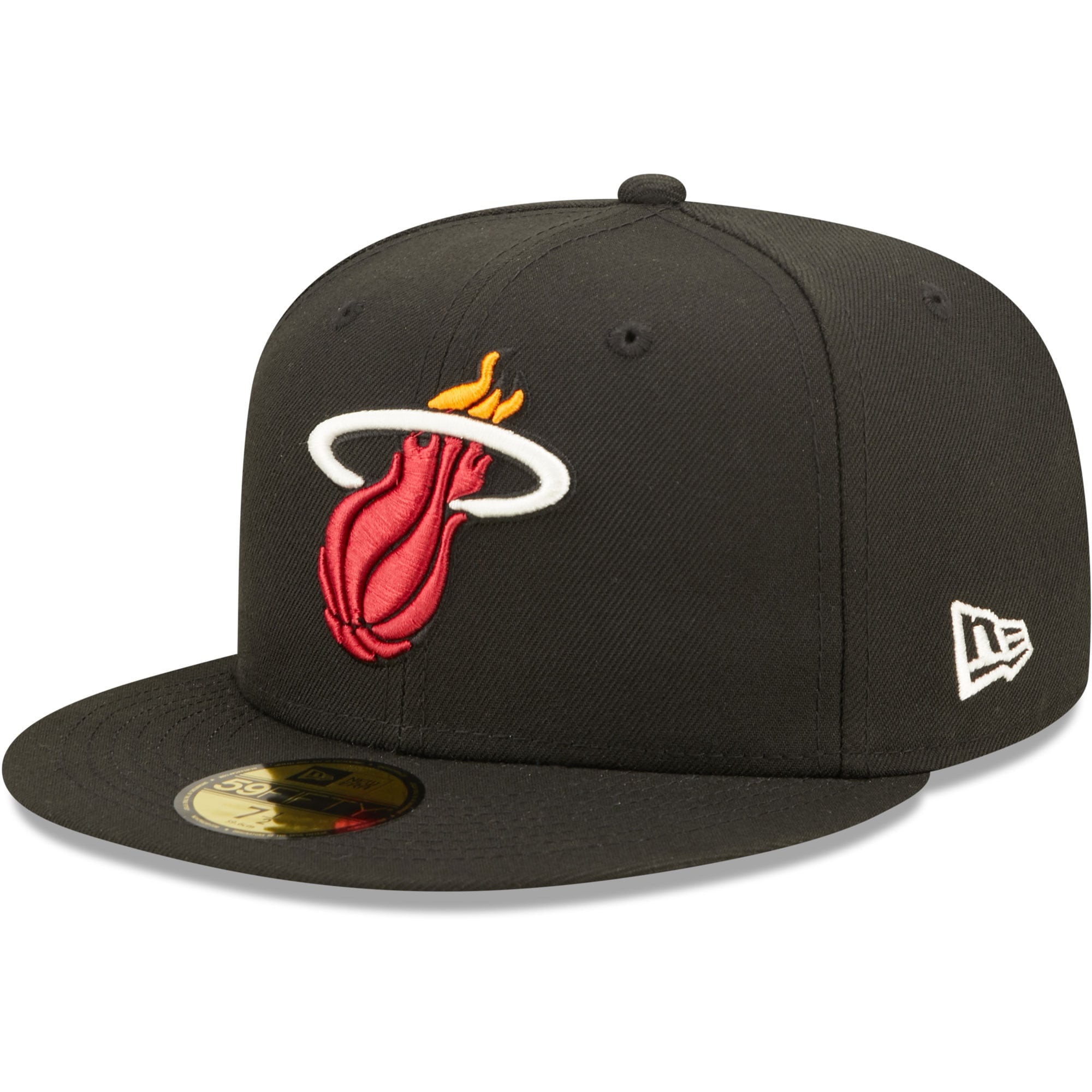 Men's New Era Black Miami Heat 3x NBA Finals Champions Pop Sweat 59FIFTY  Fitted Hat