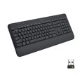 thumbnail image 1 of Logitech Signature K650 Comfort Clavier Sans Fil Pleine Grandeur avec Repose-Poignet, Graphite - Clavier - Sans Fil - Bluetooth LE - Graphite, 1 of 14