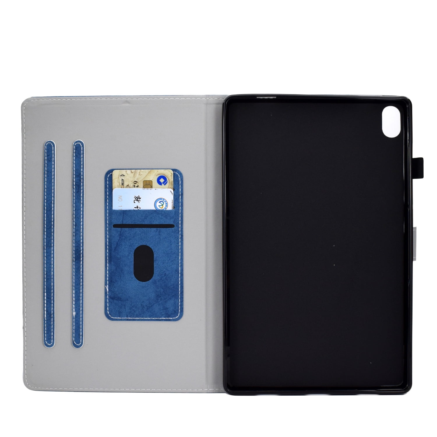 Dteck for New iPad 10th Generation Case 10.9 Inch 2022, Premium Leather Business Folio Stand Cover with Built-in Apple Pencil Holder - Auto Wake/Sleep and Multiple Viewing Angles, Blue