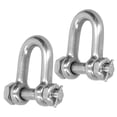thumbnail image 2 of Grillete de anclaje de anillo en D BuyWeek 2 piezas de acero inoxidable con pasador de tornillo, 2 of 8