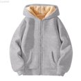thumbnail image 2 of Liyamei Kids Hooded Jacket with Zipper for Winter Warm Outerwear Size 8-9 Years, 2 of 7