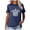 Blue, variant on Womens Sea Turtle Graphic T-Shirt Short Sleeve Crewneck Ocean Theme Top Summer Casual Animal Print Tee Soft Coastal Fashion Shirt