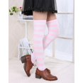 thumbnail image 3 of CoCoMangos Women's Striped Knee High Socks Tube Socks for Outdoor Sport Athletic and Casual Wear Rainbow Thigh High Socks, 3 of 8