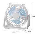thumbnail image 3 of Teissuly Clearance Desktop Fan Quiet Brushless Turbine, Mini Electric Fan, Wall Mounted Usb 3-in-1 Portable Small Electric Fan(White, ) Teissuly WER2023081600164, 3 of 8