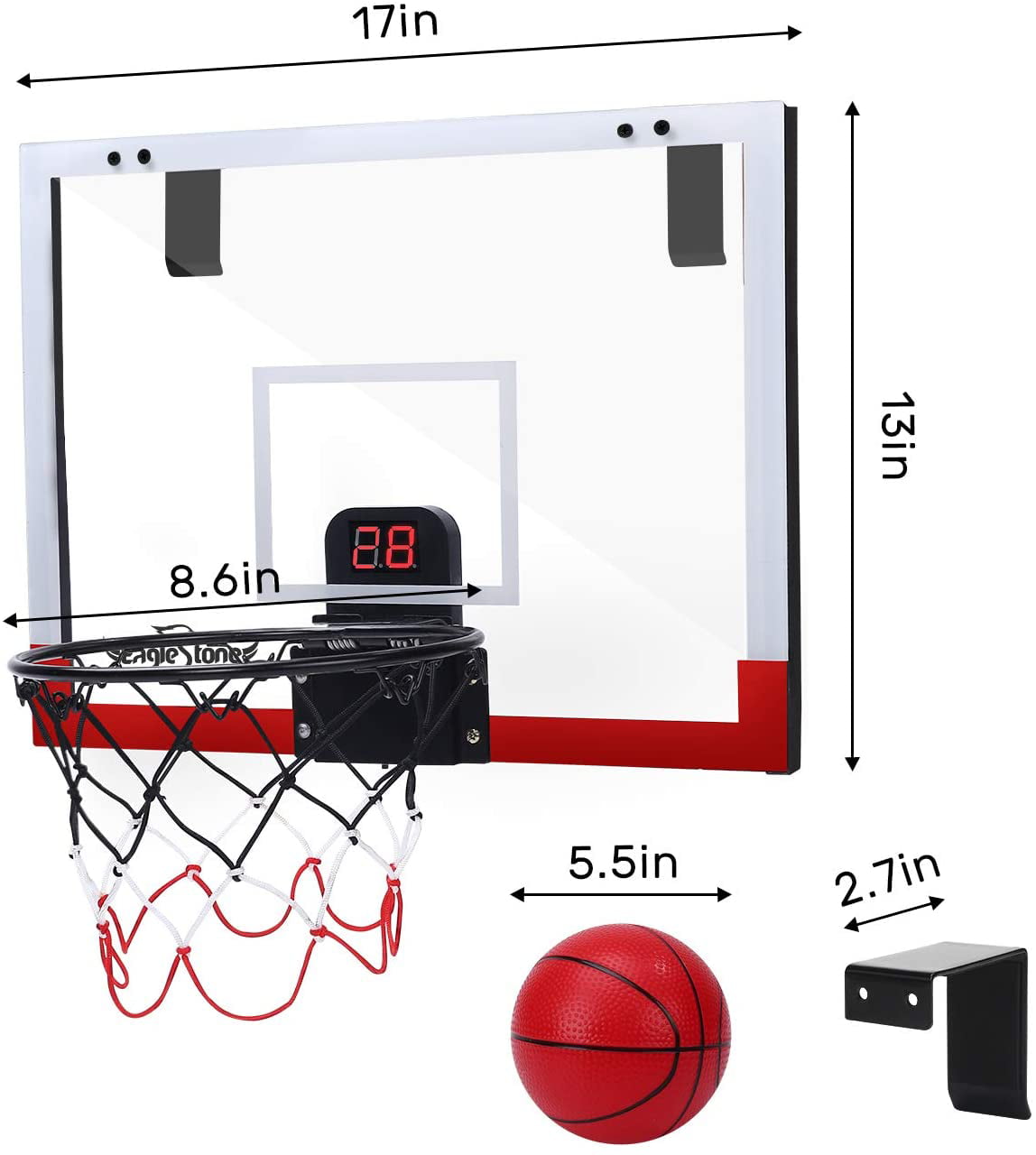 Basketball Toy Set Oreilet Smooth Highly Realistic Mini Basketball Game Fine Workmanship Children Teenager for Kids Baby