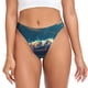 thumbnail image 1 of Balery Sunshine Underwater Sand Turtle Tangas de Algodón para Mujer con Estampado – Ropa Interior Sexy, Transpirable, G-string-Small, 1 of 6