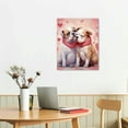 thumbnail image 2 of Nawypu Valentine's Day Canvas Wall Art  Picturs for Bathroom Kitchen Decor Pet Dog Romantic Love Hearts Framed Print Artwork, Hanging Posters Home Decor Artwork Pink, 2 of 4