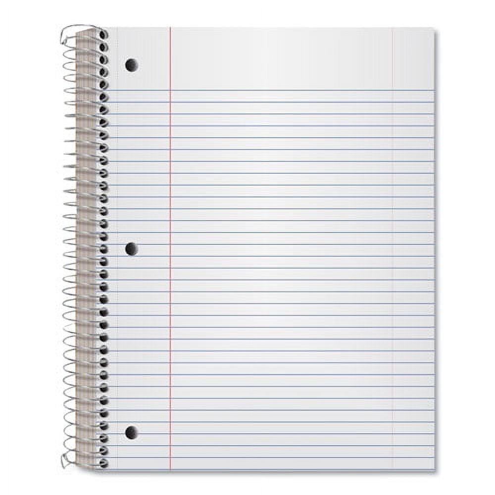 "Coil-Lock Wirebound Notebooks, 3-Hole Punched, 5 Subject, Medium/college Rule, Randomly Assorted Covers, 11 X 8.5, 200 Sheets | Bundle of 10 Each"