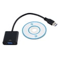 thumbnail image 2 of USB 3.0 to VGA Adapter  USB 3.0 to VGA Video Graphic Card Multi-Display External Cable Adapter for PC Laptop Windows Desktop  Laptop  PC  Monitor  Projector, 2 of 4