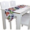 thumbnail image 3 of SKYSONIC Rectangle Cloth Table Runner Butterfly Painting Table Cover 13x70in for Wedding Birthday Holiday, 3 of 5