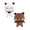 2 PCS, variant on Bubu and Dudu Bears Plush Stuffed Animals, 8.6 Inch Cute Cartoon Bubu Dudu Plush Decor for Desks, Home, Birthday Gifts (Bubu)