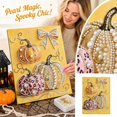thumbnail image 2 of Halloween Diamond Painting Kit, DIY Pearl Painting Kit 11.8 x 15.7 Inch Spooky Design, Diamond Art Kit for Adults with Sparkling Beads, Creative Bead Art Project for Seasonal Home Decor Wall Art, 2 of 6