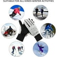 thumbnail image 6 of Winter Gloves -10℃ 3M Thinsulate Thermal Gloves Cold Weather Warm Gloves Running Gloves Touchscreen Bike Gloves for Men Women  Warm Gloves Bike Gloves Cycling Gloves for Driving/Cycling/Running/Hiking, 6 of 8