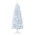 thumbnail image 1 of HOMCOM 5FT Artificial Christmas Tree with Automatic Open for Home White, 1 of 10