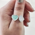 thumbnail image 4 of Rainbow Moonstone Ring, Rough Moonstone Gemstone Ring, June Birthstone, Heart Ring, 925 Sterling Silver, Womens Ring, Christmas, Thanksgiving, Handmade, Statement Jewelry, Rough Gemstone Jewelry, 4 of 6