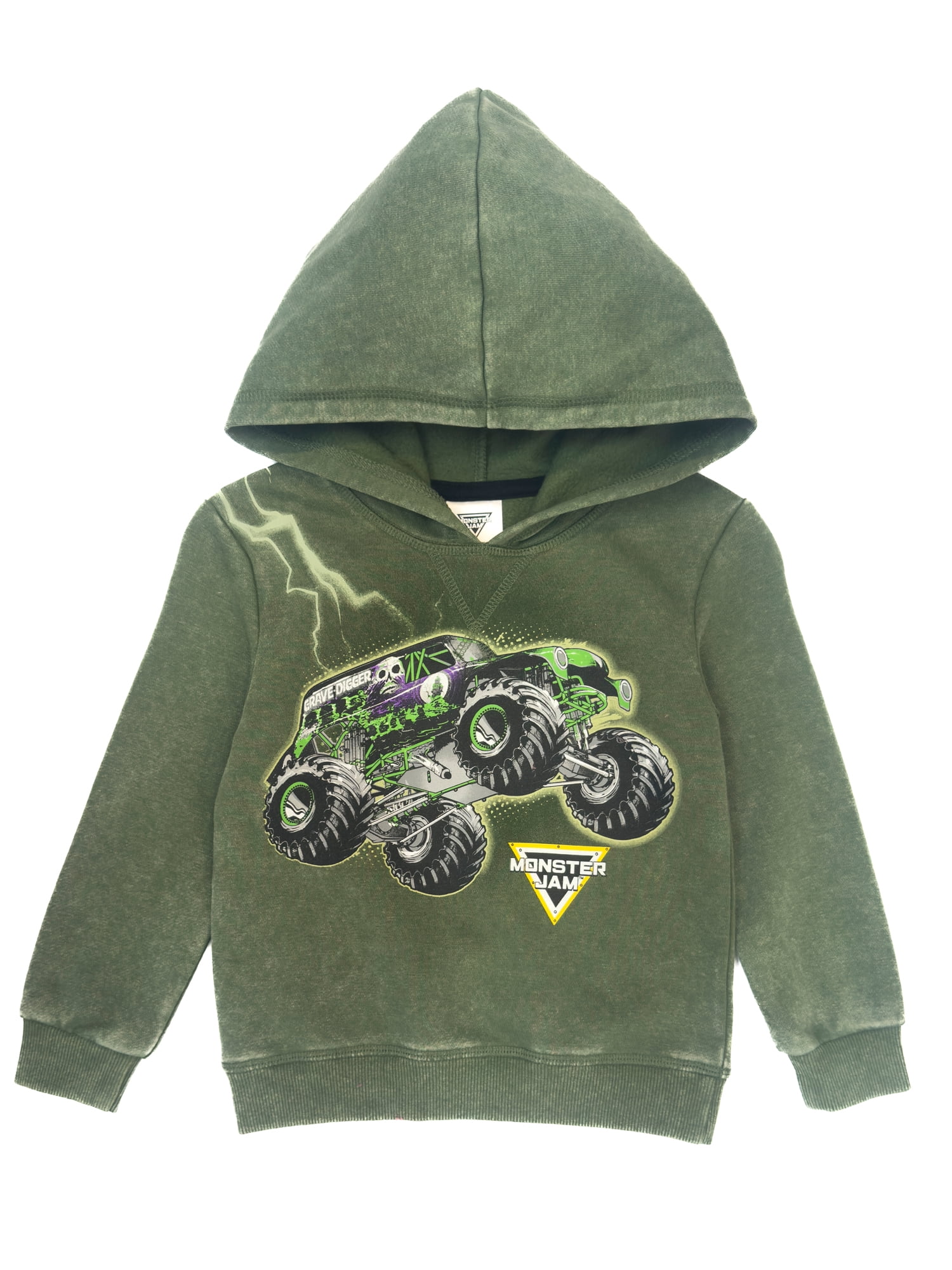 Monster Jam Toddler Boys Hooded Graphic Sweatshirt and Jogger Pants Set, 2-Piece, Sizes 12M-5T