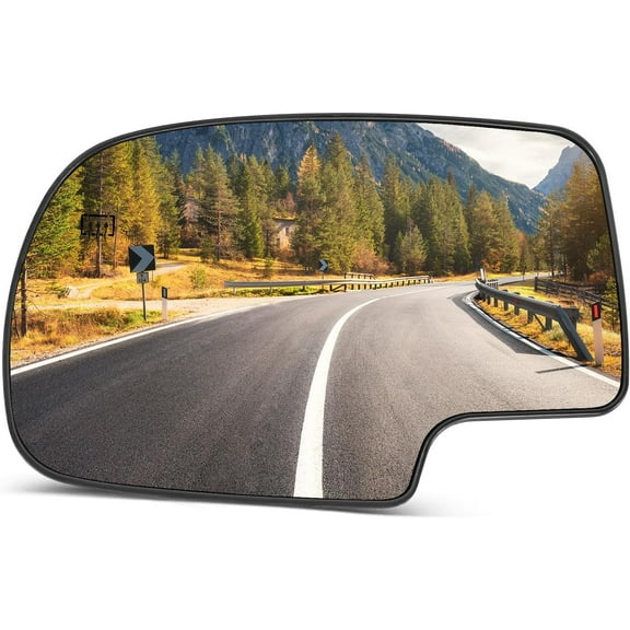 SCITOO RM10103-21PLA RM10103-21PRA Side View Mirror Driver Side Mirror Compatible with 2002-2006 For Chevy Avalanche 1500 2500 Suburban 1500 2500 Heating Exterior Mirror Chrome