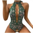thumbnail image 2 of ICHUANYI ClearanceWomen Lace Jumpsuit Push Up Lingerie Roleplay Lingerie Women Lingerie Rompers ICHUANYI WER202308030127, 2 of 7