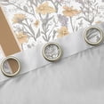 thumbnail image 4 of Homewish Monogrammed L Theme Black Out Curtains,Rustic Flower Floral Curtains Pack of 2 (42x63 Each),Cartoon Daisy Bedroom Curtains For Girl Teens,Ultra Soft Bedroom Decor, 4 of 6