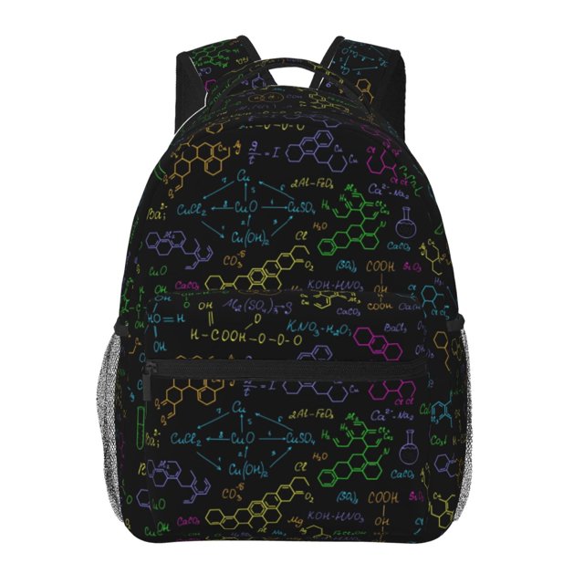 Fotbe Chemistry Formulas Mochila Casual con Estampado para Escuela, Viajes y Actividades al Aire Libre - Duradera, Ligera y Cómoda