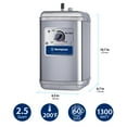 thumbnail image 2 of Westinghouse Kitchen Hot Water Dispenser with Brushed Nickel Dual Handle Faucet 41-WH-1500-F560-BN, 2 of 8