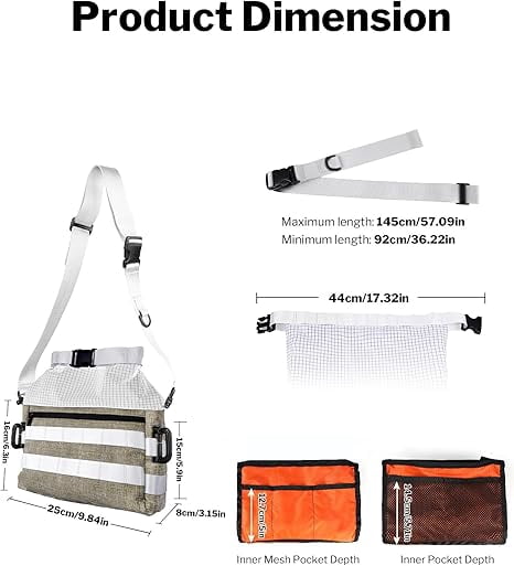 VIPERADE Crossbody Sling Bag for Men, Rolltop Messenger Shoulder Bag, EDC Handbag for Travel Hiking Outdoor Sports, Tan