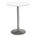 thumbnail image 5 of KFI Studios Mode 2.5' Round Bistro Table, Designer White, Silver Base, 5 of 5