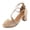 Gold, variant on Rokment High Heels Dressy Sandals for Women Ladies 2026 Metallic Elegant Delicate Suede Leather Peep Toe Chunky Block Heels Ankle Strap Dress Summer Shoes Brial Wedding Banquet Black Size 6