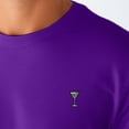 thumbnail image 5 of Dalix Martini Midweight Soft Tee Short Sleeve Cotton Summer T Shirt Mens in Purple M Medium, 5 of 5