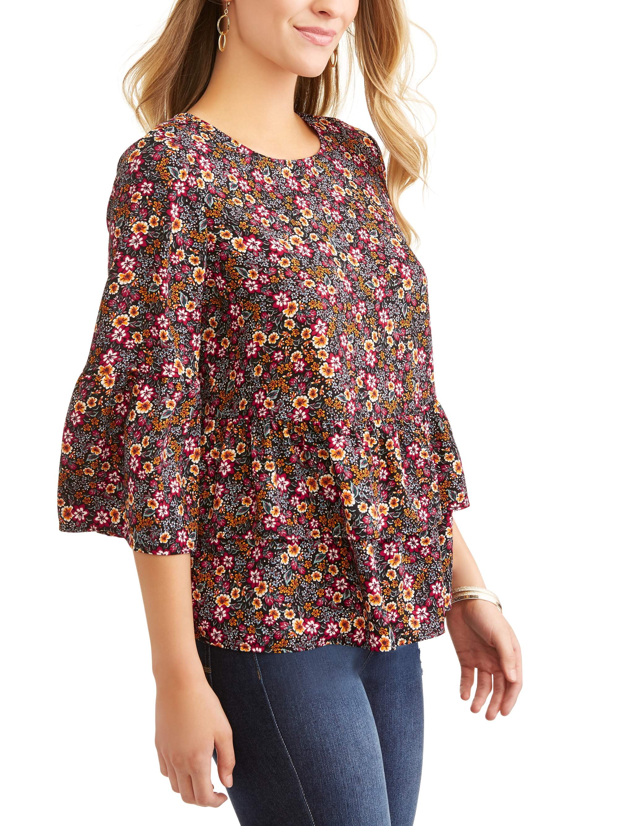 time and tru peplum top