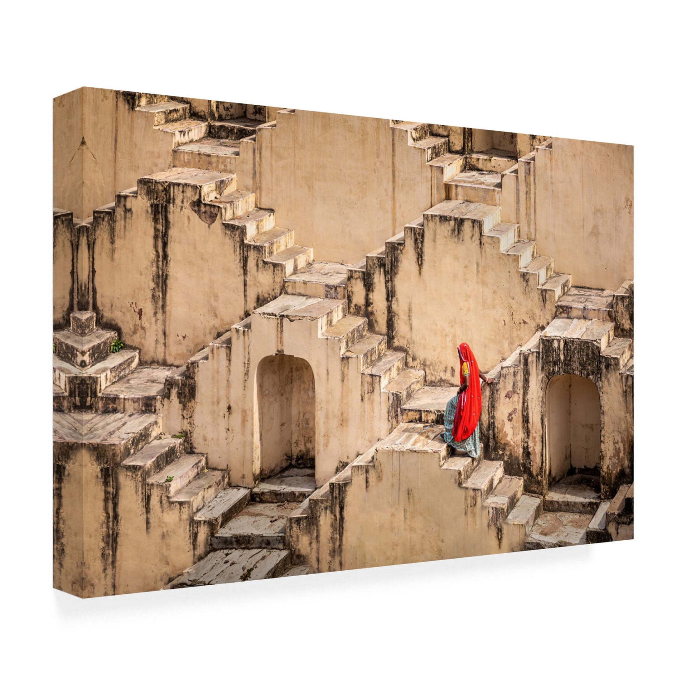 Canvas Wall Art - Irene Wu 'The Tale Of A Well' Wall Art for Living Room, Bedroom, or Office Décor by Trademark Fine Art - 47 x 30 Inches
