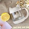 thumbnail image 4 of Taza de té de cristal con forma de gato, regalo de cumpleaños y Navidad, 4 of 7