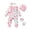 Pink, variant on KIMI BEAR Newborn Baby Girls Romper Long Sleeves Floral Bodysuits with Headband 2pcs Baby Girls One-piece Green 0-3 Months