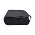 thumbnail image 2 of Golf Shoe Bag for Men Women, Outdoor Zippered Sports Golf Shoe Carrier Bags for Travel, Waterproof and Breathable Shoes Bag (Black), 2 of 3