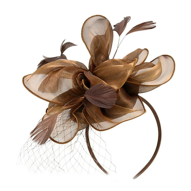 MasteelfCA Fascinator Hat Flower Fascinator Headband Tea Party Hat Prom Banquet Headpiece