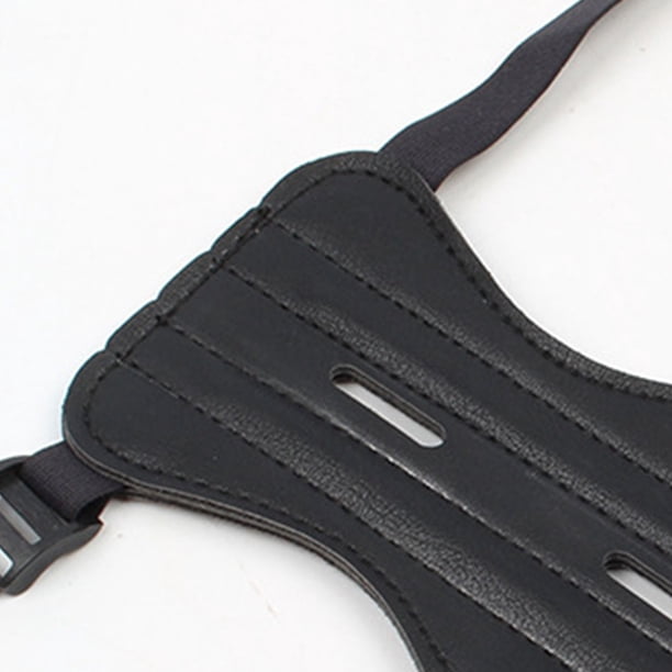 Protège-bras De Tir à L'arc TOPARCHERY – Cuir Noir – Ambidextre – Réglable