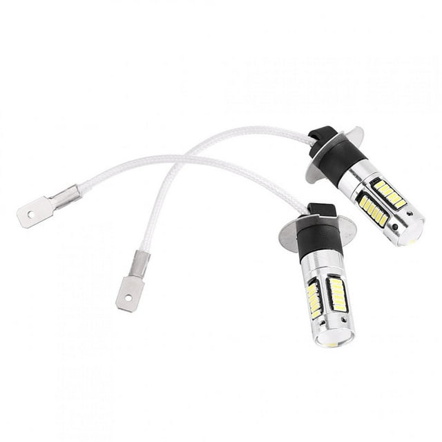 Bombilla DRL, par de faros LED H3 4014 para automóvil, lámpara LED de mayor durabilidad
