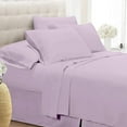 thumbnail image 2 of Luxury 6 Piece Bed Sheet Set - 100% Egyptian Cotton - 400 Thread Count - Extra Soft and Luxury 12" Deep Pocket, Cool and Breathable, Twin XL Size - Lavender Solid., 2 of 5