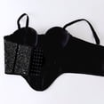 thumbnail image 4 of QSAWXQZ Women's Sequin Bustier Corset Top Underwire Push Up Padded Cups Sweetheart Neckline V Hem Adjustable Spaghetti Straps Sleeveless Crop Tank for Party Clubwear Night Out Festival 34, 4 of 6