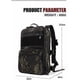 thumbnail image 2 of Flatpack Tactical Backpack Multipurpose Backpack Military Airsoft Utility MOLLE Bag Paintball, BCP, 2 of 5